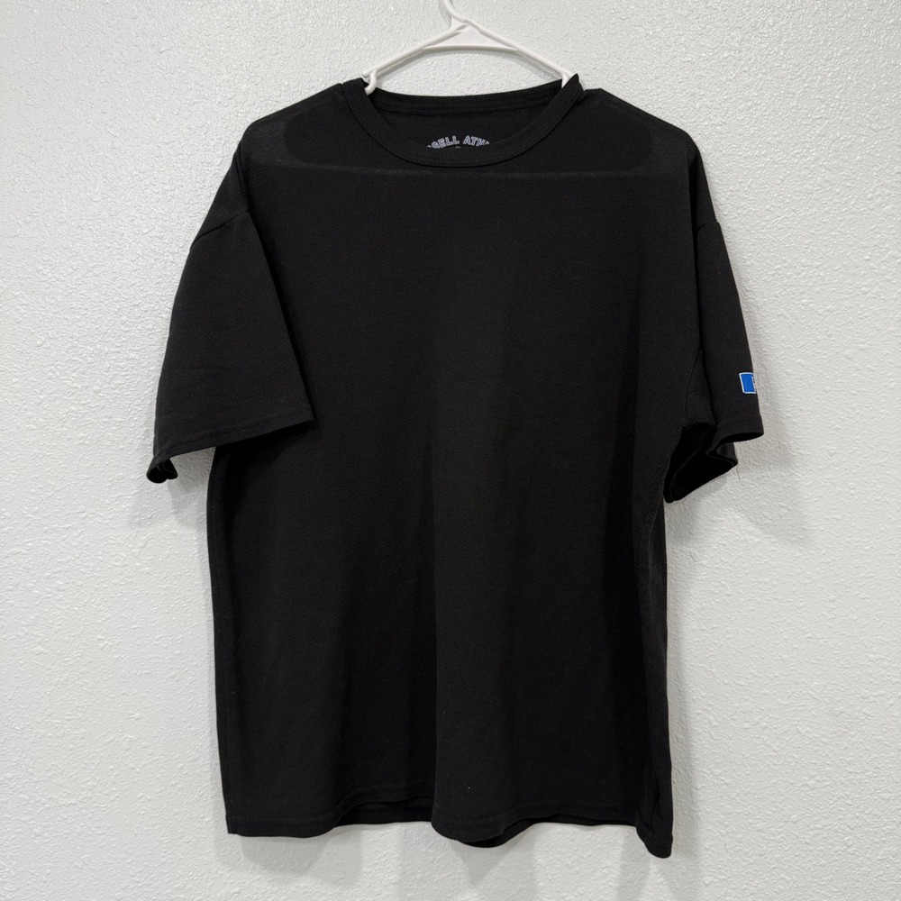 Russell Athletic Dri‎ Release Black Short Sleeve Athletic T-Shirt Men's Size L